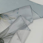 Signature Silketørklæde | Blue Magnolia | 55x175 cm