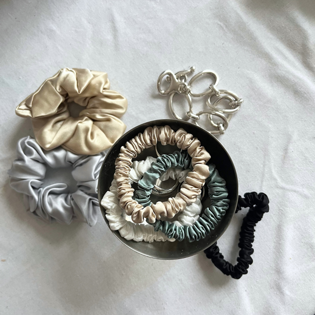Silke Scrunchie Big | Silver