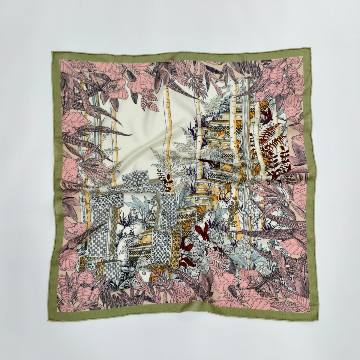 SilkWool Scarf – 70% Uld / 30% Mulberry Silke | Botanical Terrace