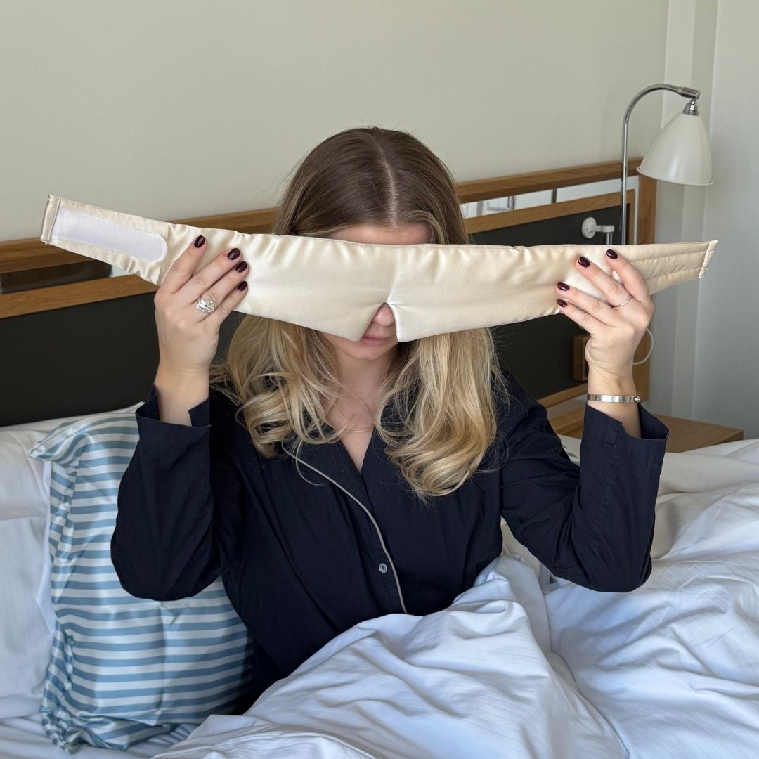 Cozy Silke Sovemaske | Beige