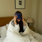 Cozy Silke Sovemaske | Navy