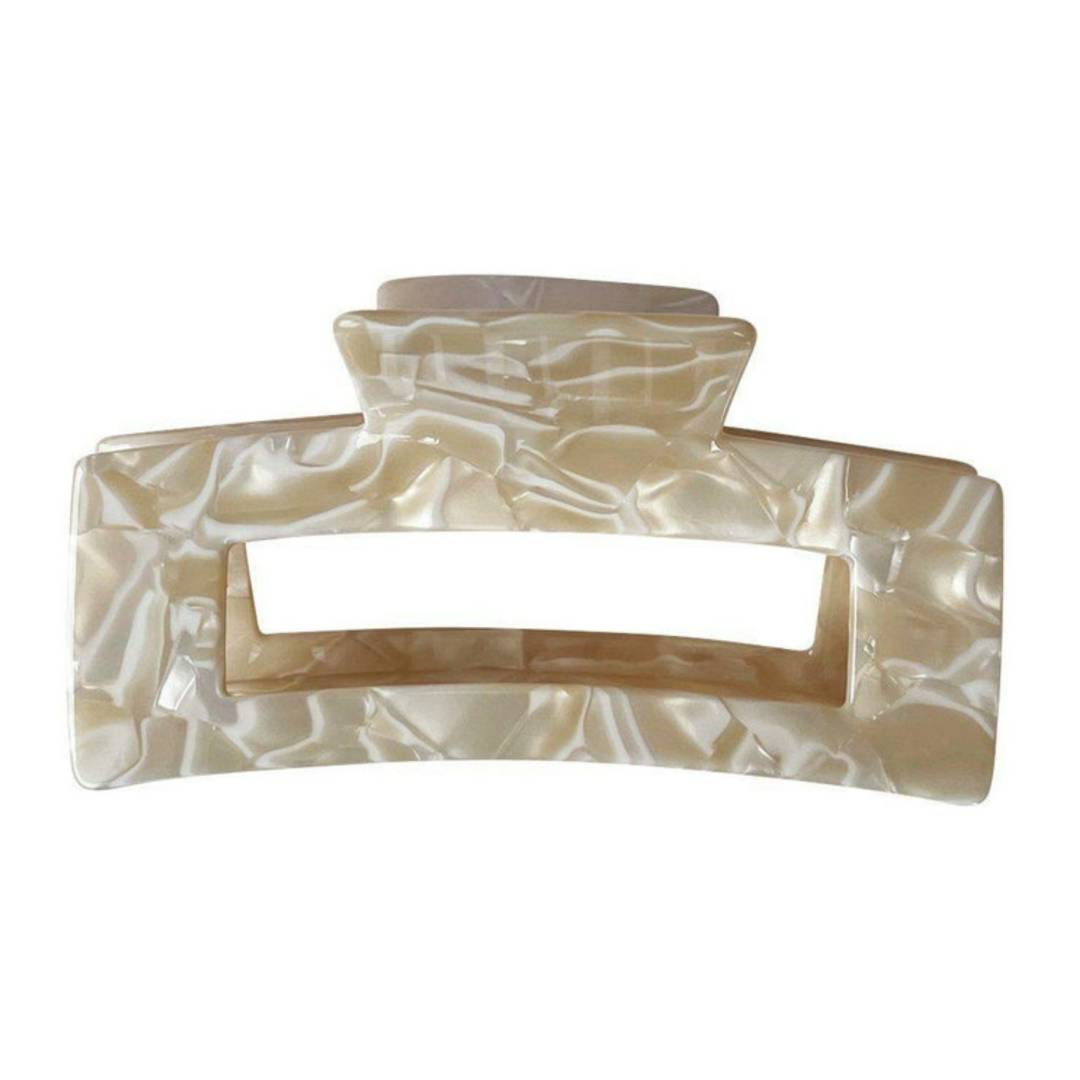 NAOMI HÅRKLEMME - MARMOR (10 cm)