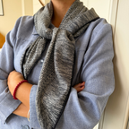 SilkWool Scarf – 70% Uld / 30% Mulberry Silke | Nordic Grey
