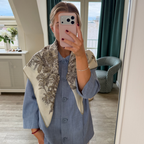 SilkWool Scarf – 70% Uld / 30% Mulberry Silke | Botanical Print