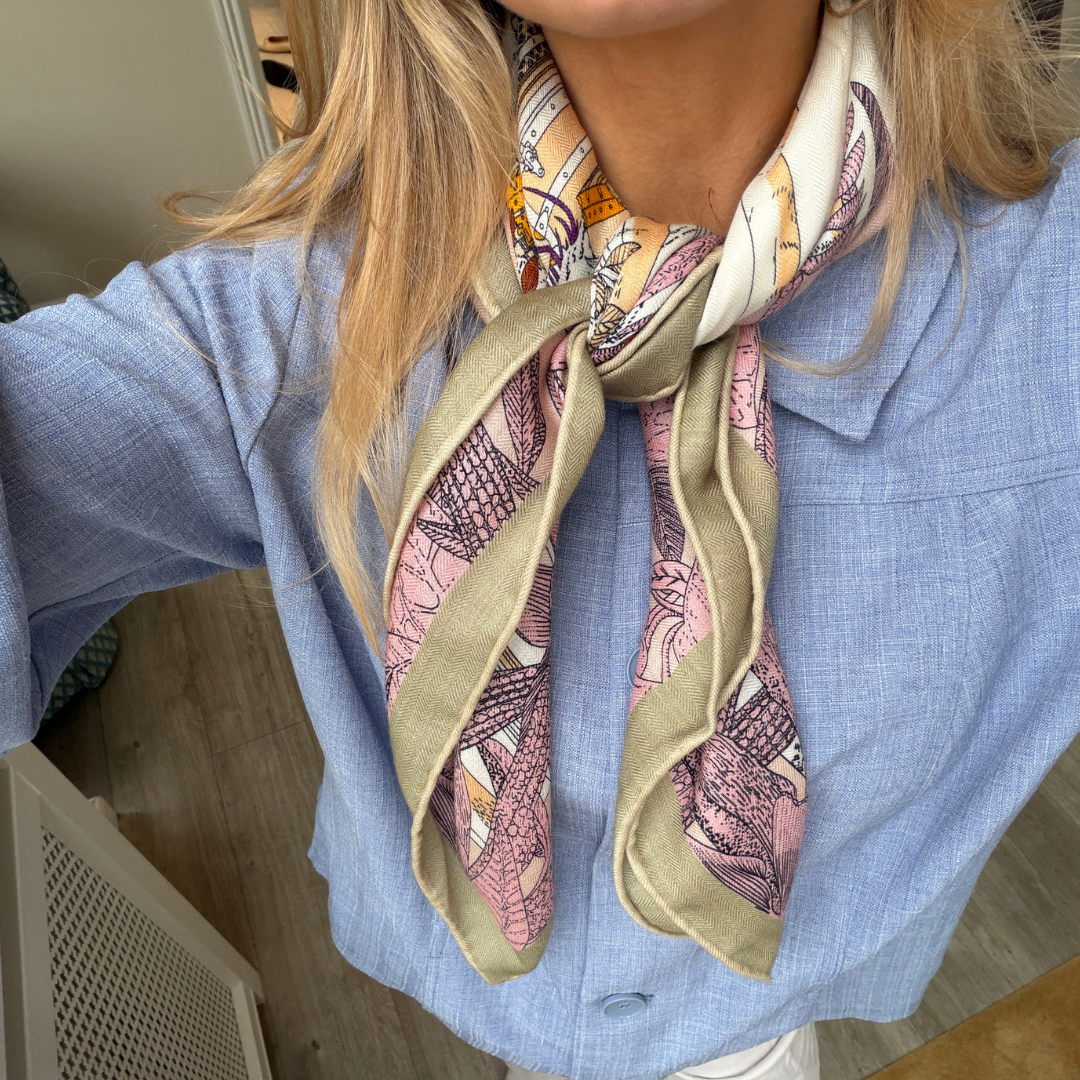 SilkWool Scarf – 70% Uld / 30% Mulberry Silke | Botanical Terrace