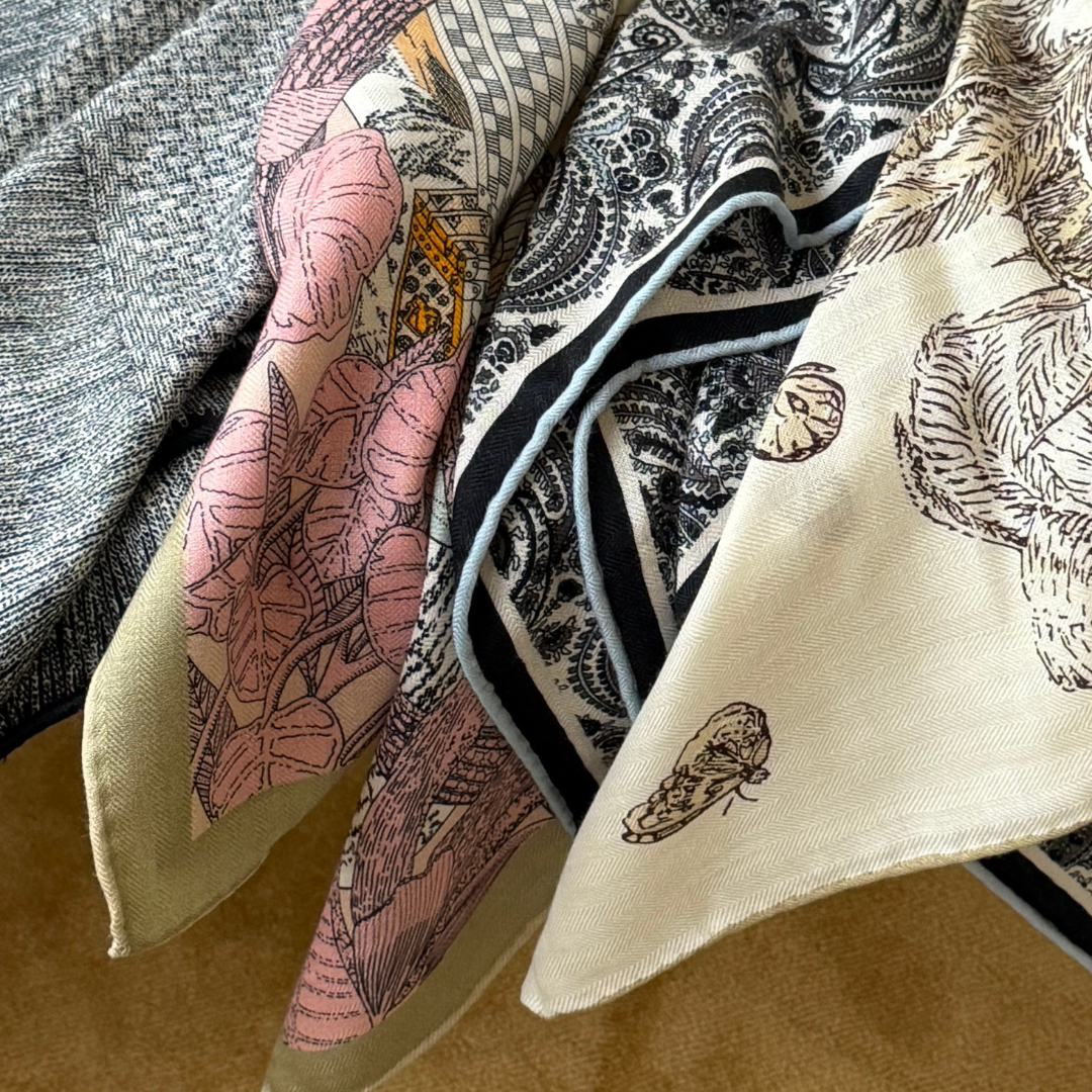 SilkWool Scarf – 70% Uld / 30% Mulberry Silke | Botanical Terrace