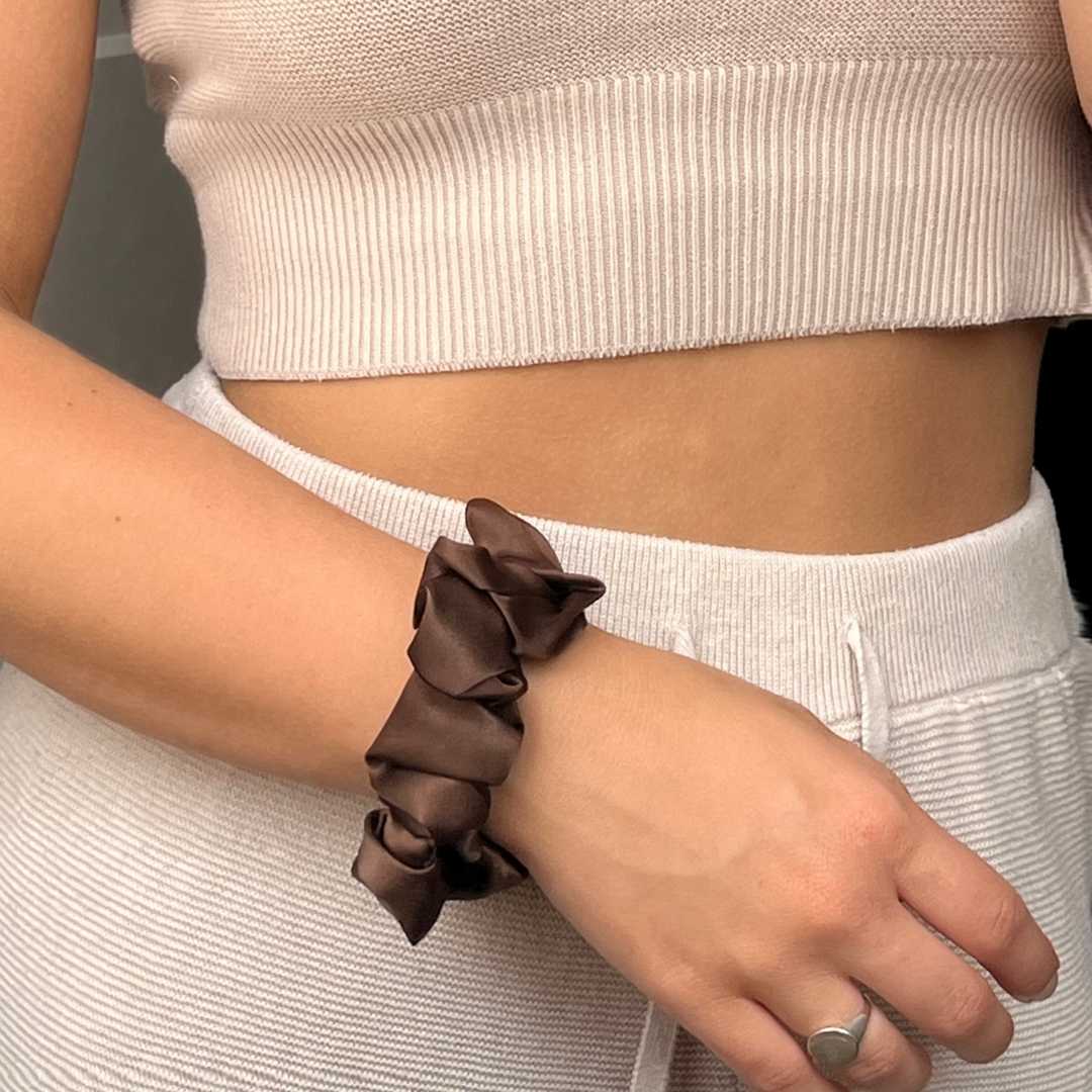 Silke Scrunchies Original | 3-pak | Chocolate