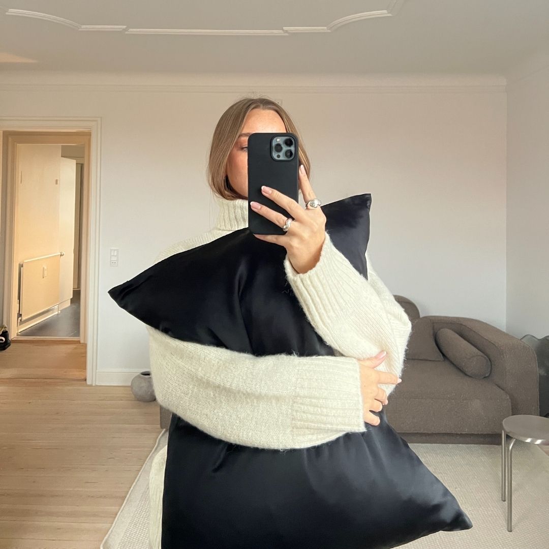 Silke Pudebetræk | Sort