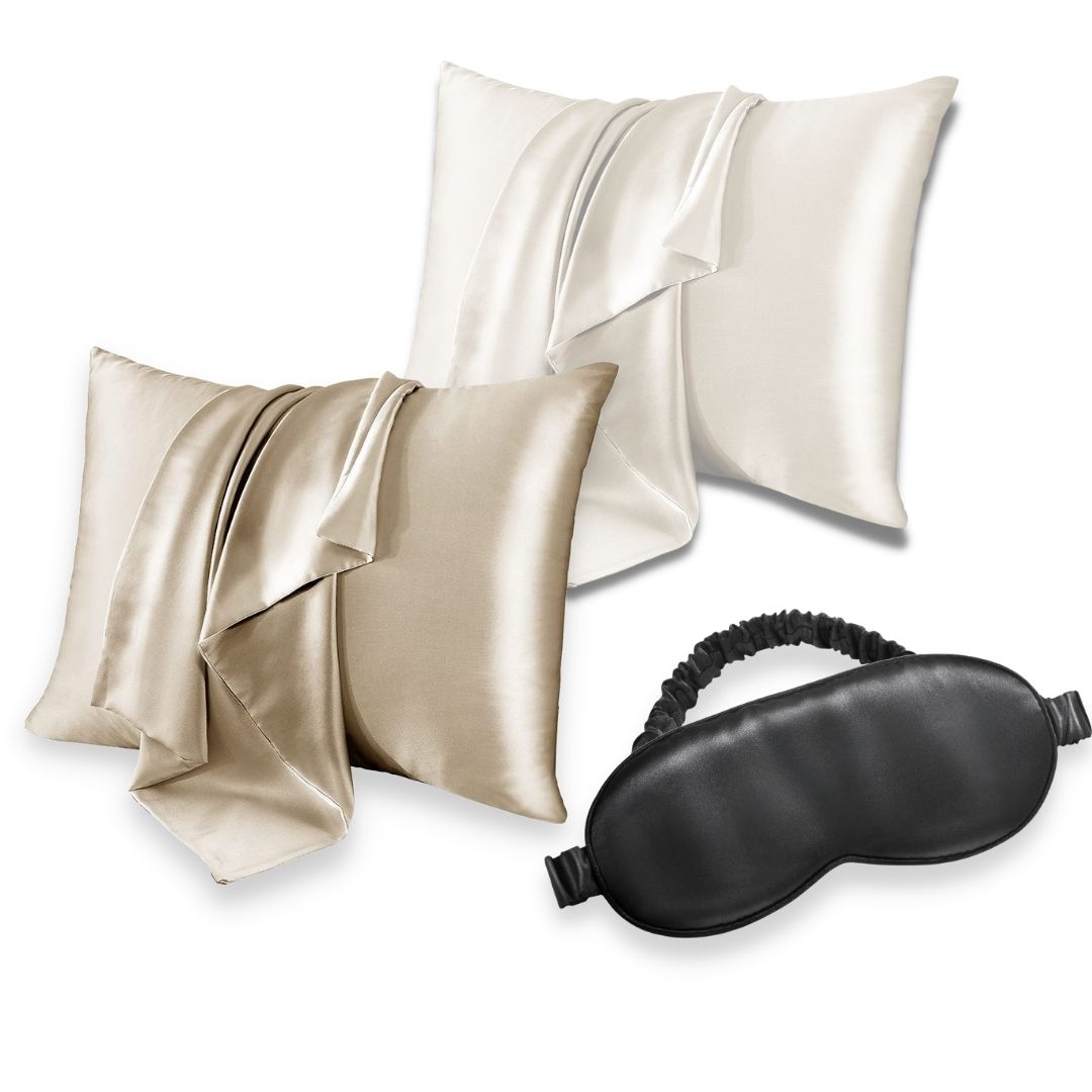 Silk Combo | 2x Pudebetræk & Signature Sovemaske