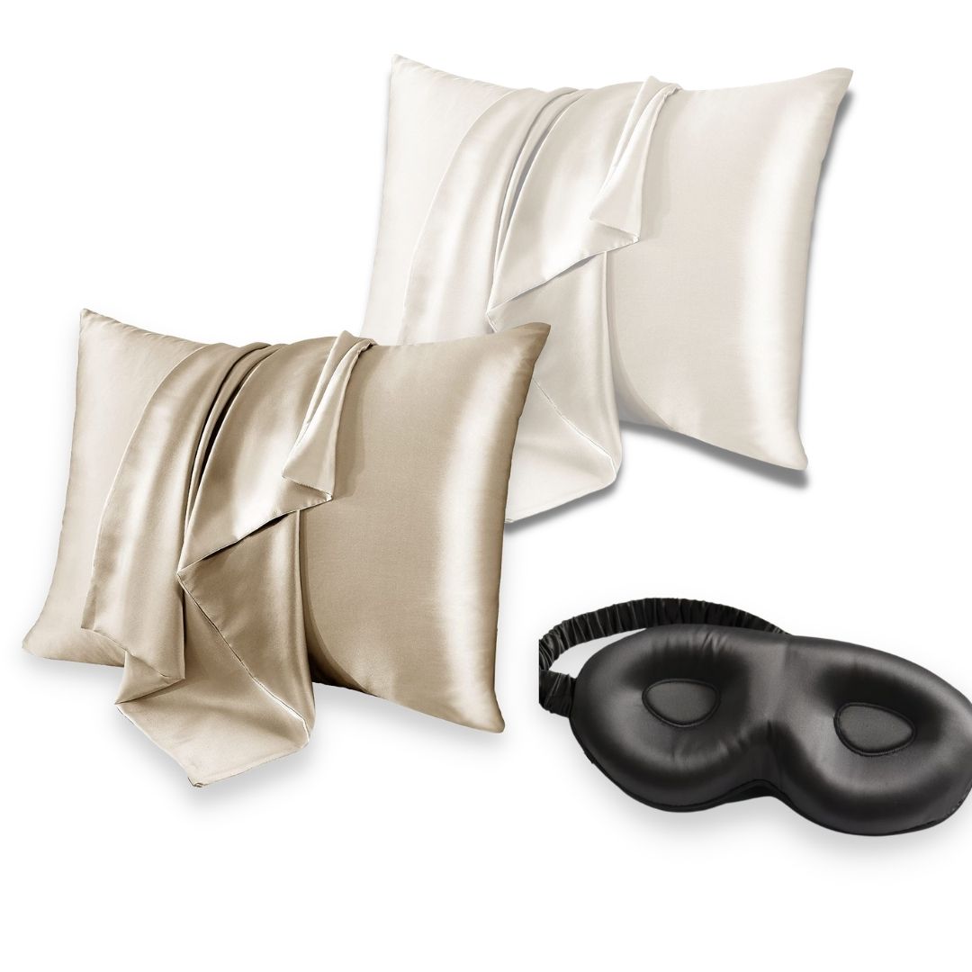 Silk Combo | 2x Pudebetræk & 3D Sovemaske