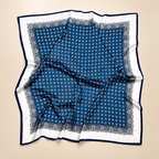Silketørklæde | Navy Blue | 90 CM