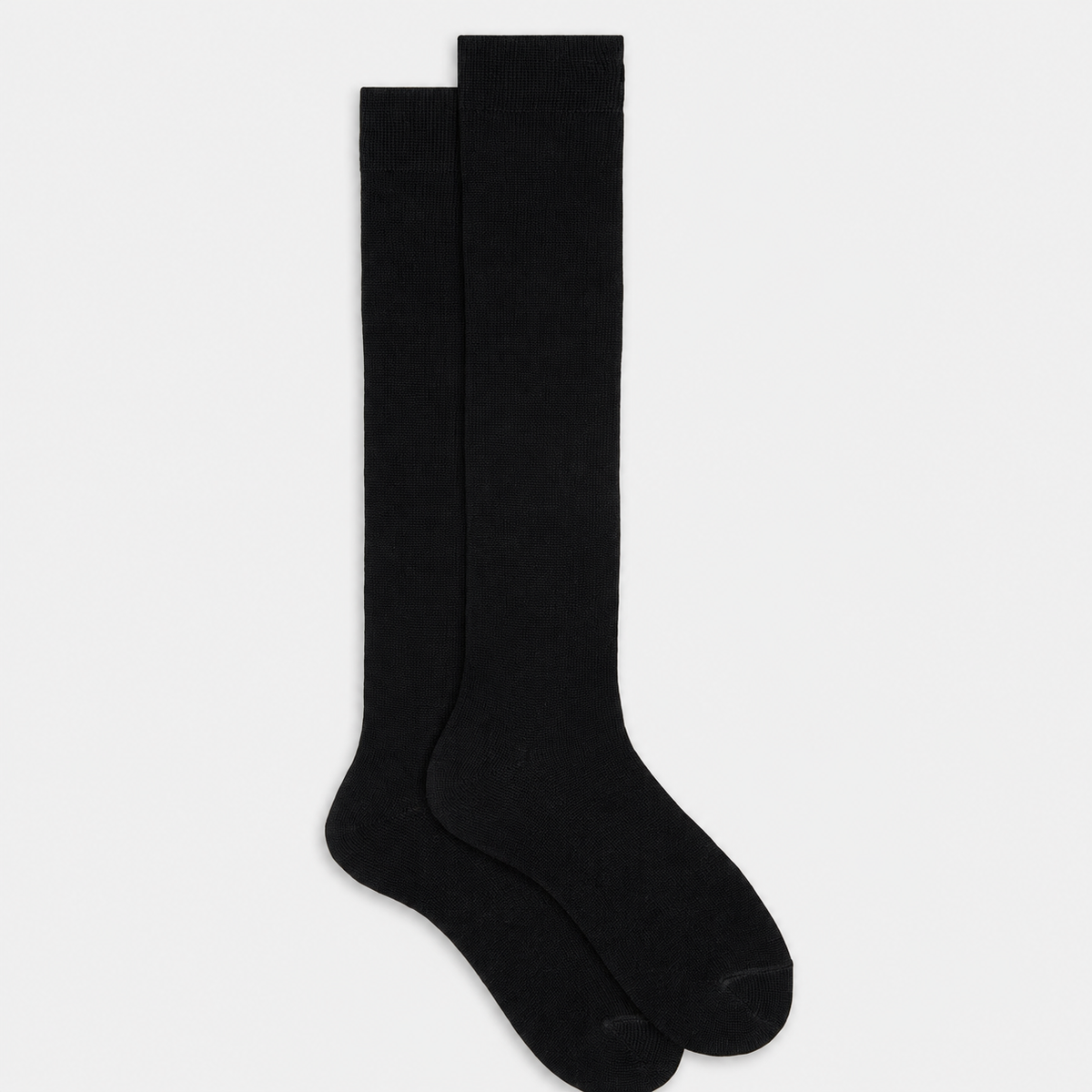 Silk Wool™ Knæstrømper | Uld- & Silkeblanding | Sort