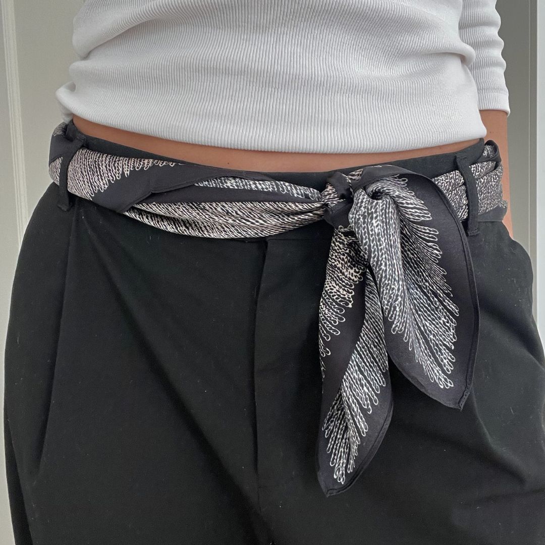 Silketørklæde | Grey mix 90 CM