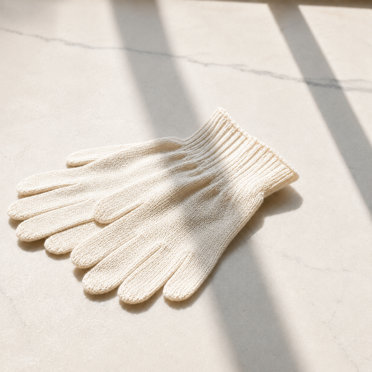Silkehandsker – spundet mulberry silke
