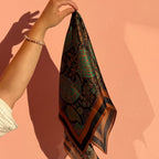 Silketørklæde | Bohemian Orange | 68 CM