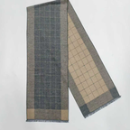 Brushed Silk Scarf | 100% Mulberry Silke | Nordic Check