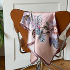 Silketørklæde | Flowers Rose | 90 CM